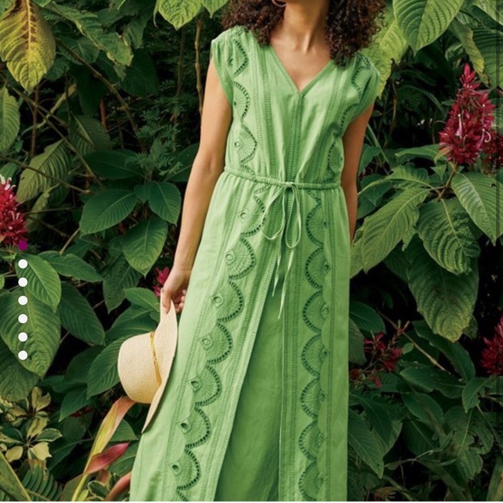 NWT! Soft Surroundings - Ellison Linen Blend Maxi Dress - XL